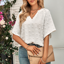 Womens V Neck Batwing Summer Top - UK (United Kingdom)