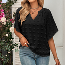 Womens V Neck Batwing Summer Top - UK (United Kingdom)